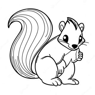 Skunk Coloring Pages