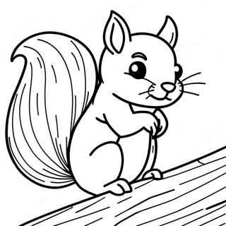 Squirrel Coloring Page 3381-2798