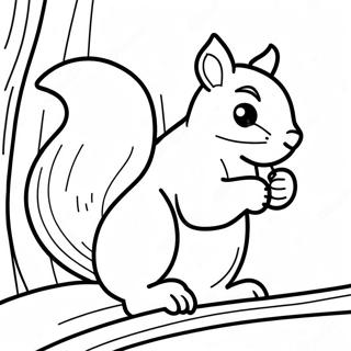 Squirrel Coloring Page 3381-2799