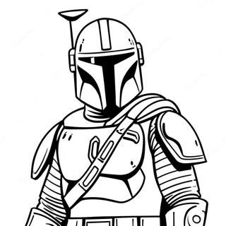 Mandalorian Coloring Pages