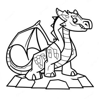 Minecraft Ender Dragon Coloring Page 33862-27260