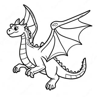 Fearsome Ender Dragon In Flight Coloring Page 33863-27262