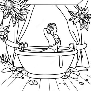 Spa Relaxation Coloring Page 33882-27276