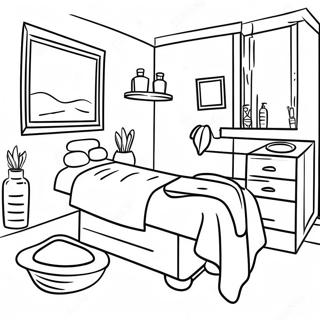 Spa Treatment Room Coloring Page 33883-27277