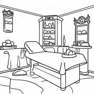 Spa Treatment Room Coloring Page 33883-27279