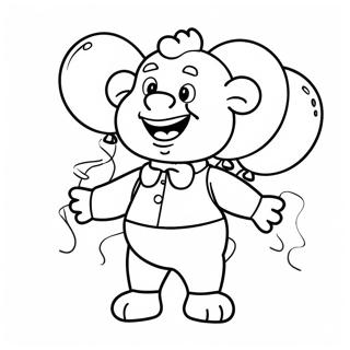 Jumbo Josh With Colorful Balloons Coloring Page 33893-27287