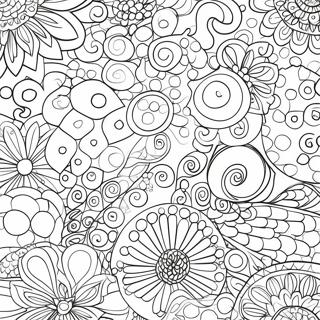 Polka Dot Coloring Pages