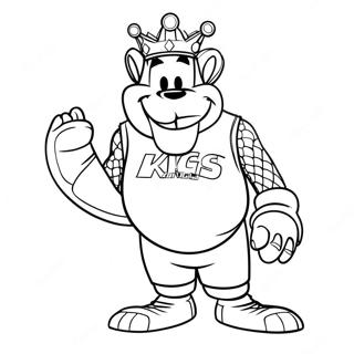 Sacramento Kings Mascot Coloring Page 33913-27303