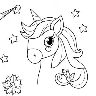 Unicorn Christmas Coloring Page 3391-2804