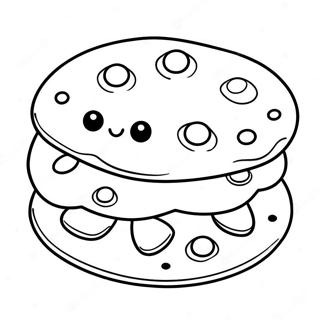 Chocolate Chip Cookie Coloring Pages