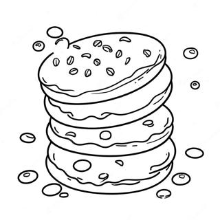 Delicious Chocolate Chip Cookie Coloring Page 33933-27319