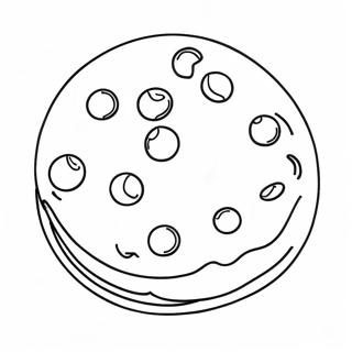 Delicious Chocolate Chip Cookie Coloring Page 33933-27320