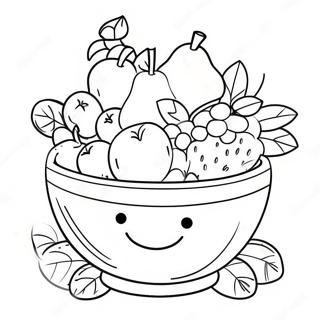 Fruit Bowl Coloring Pages