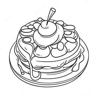 Waffle Coloring Page 33962-27335