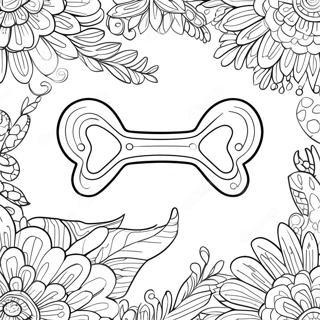 Dog Bone Outline Coloring Page 33972-27342