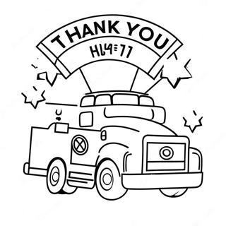 Thank You First Responders Coloring Page 33982-27346