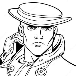 Jojo S Bizarre Adventure Character Pose Coloring Page 33993-27361