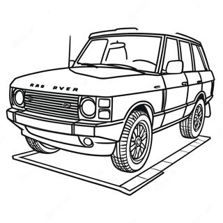 Range Rover Coloring Pages