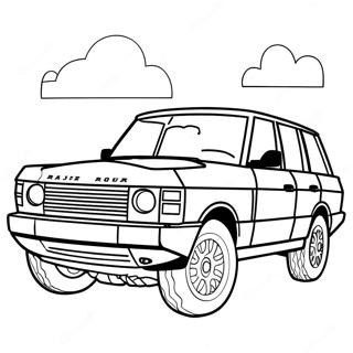 Range Rover Coloring Page 34002-27366