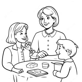 Martha Speaks With Colorful Friends Coloring Page 34023-27384