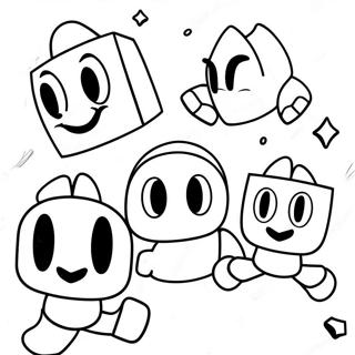 Smg4 Characters In Action Coloring Page 34033-27400