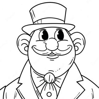 Mayor Humdinger With A Silly Expression Coloring Page 34063-27415