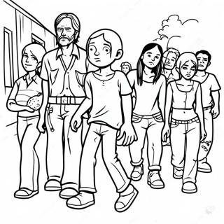 Walking Dead Coloring Pages