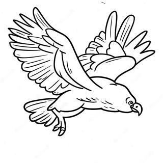 Majestic Vulture In Flight Coloring Page 34093-27445