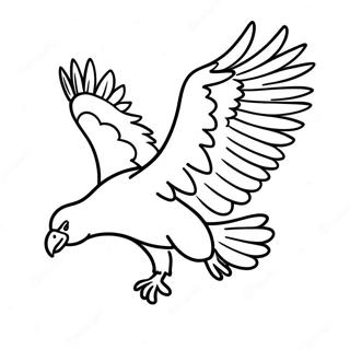 Majestic Vulture In Flight Coloring Page 34093-27447