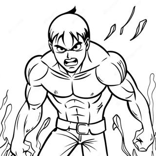 Eren Titan Roaring Coloring Page 34103-27449