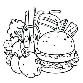 Food And Drink Coloring Pages