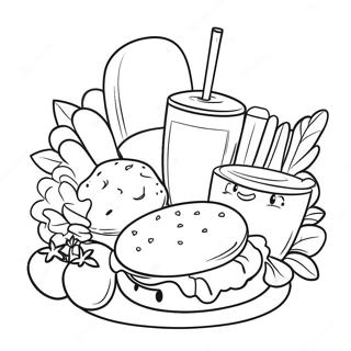 Food And Drink Coloring Page 34112-27454