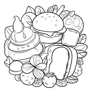 Food And Drink Coloring Page 34112-27455