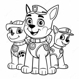 Halloween Paw Patrol Coloring Pages