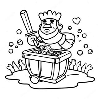 Epic Clash Royale Battle Coloring Page 34123-27466