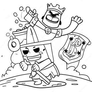 Epic Clash Royale Battle Coloring Page 34123-27467