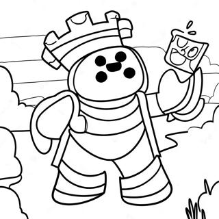 Epic Clash Royale Battle Coloring Page 34123-27468