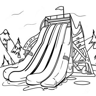 Great Wolf Lodge Water Slide Adventure Coloring Page 34153-27495