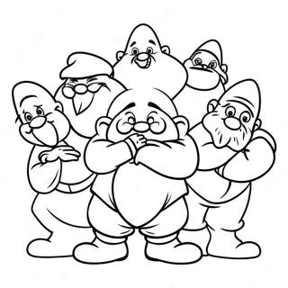 7 Dwarfs Coloring Pages