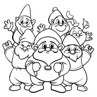 7 Dwarfs Coloring Page 34172-27503