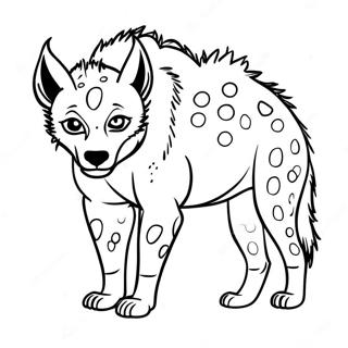 Hyena Coloring Pages