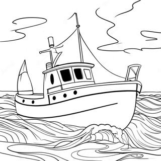 Boat Coloring Page 341-262