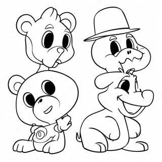 Cartoon Characters From Warner Bros Coloring Page 34203-27530