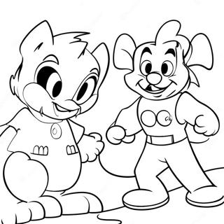 Cartoon Characters From Warner Bros Coloring Page 34203-27531