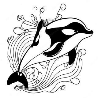 Orca Coloring Page 3421-2828