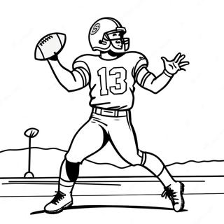 Brock Purdy Throwing A Football Coloring Page 34243-27562