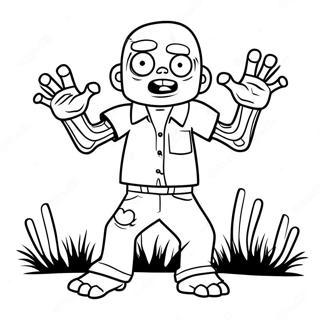 Addison In Zombie Costume Coloring Page 34263-27577