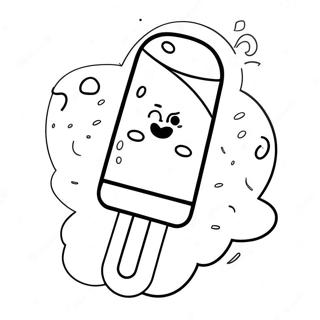 Rainbow Popsicle Coloring Pages