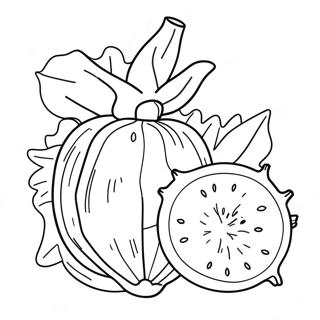 Dragon Fruit Coloring Page 34302-27607