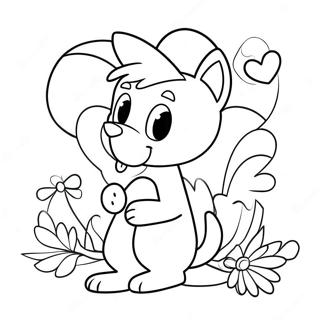 Bluey Valentine S Day Coloring Page 34322-27618